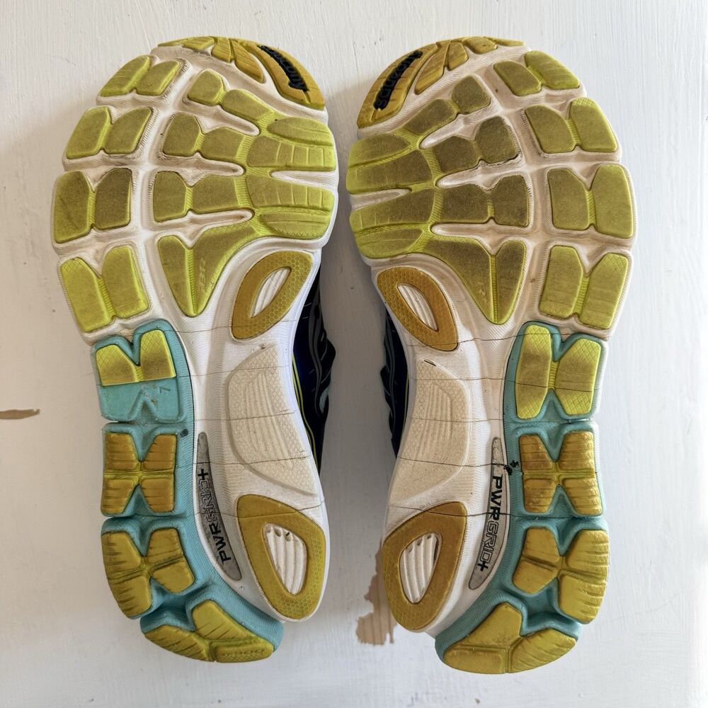 Saucony ISO Triumph Blue Teal Athletic Running Shoes Sneakers Womens Sz 9 - Picture 9 of 12